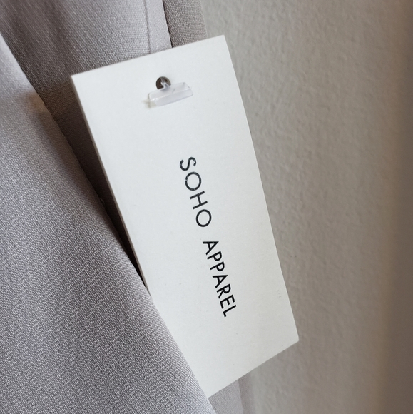 Soho Apparel Suit Sand Color 10% Spandex Luxury Ankle Cuffs Jacket Med Pants 6 - Picture 7 of 16